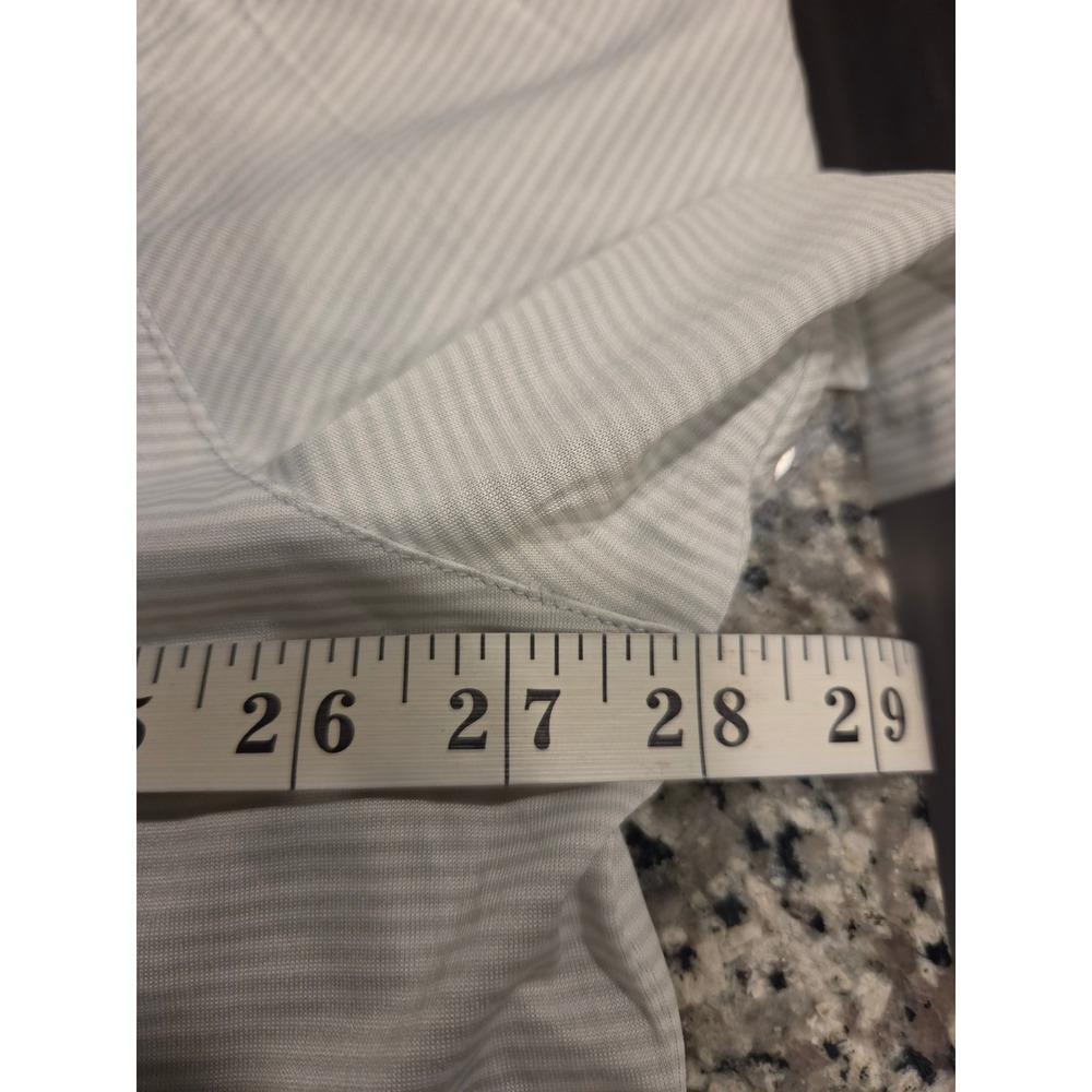 Wilson‎ Staff Mens Grey White Striped Golf Polo Shirt Short Sleeve Size 3XL NEW - Picture 6 of 8